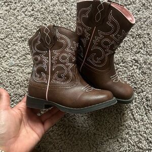 Brown Western Cowgirl Boots toddler 8
